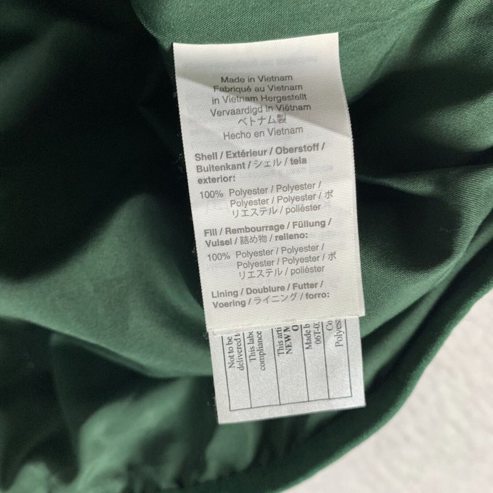 J.Crew Mercantile Vest Women's Medium Green‎ Camouflage Quilted Full Zip 7158 - Picture 5 of 7